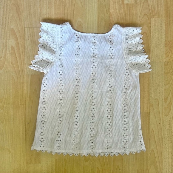 Anthropology Kindred Bohemian Lace Eyelet Top - Picture 4 of 4